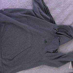 Grey/Black adidas men’s hoodie - XXL